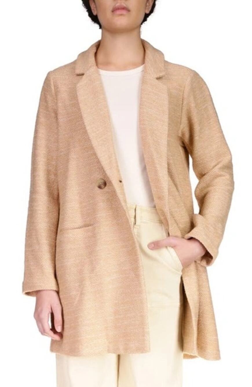 Sanctuary Carleton Cotton Blend Coat In Toasted Oats, Size XL
